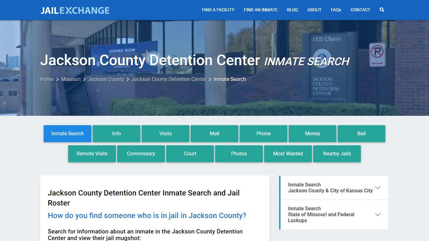 Jackson County Detention Center Inmate Search - Jail Exchange